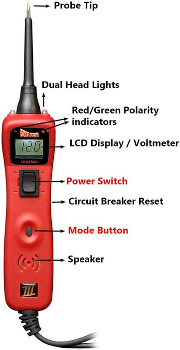 Power Probe III POWPP319FTCRED Circuit Test Kit - International Tool Company