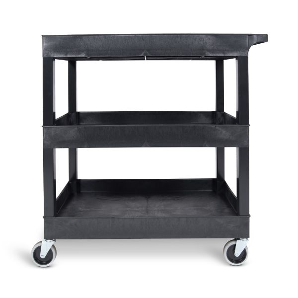 Luxor 3 Tier High Capacity Tub Shelf Cart - ITCEC111-B - International Tool Company