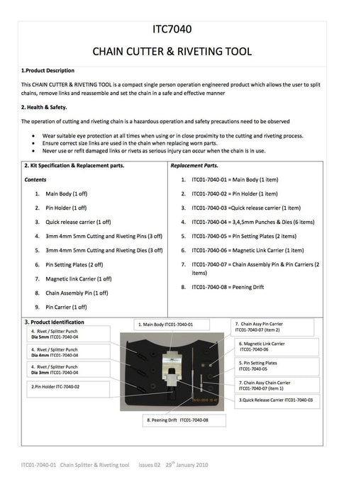 Chain Splitter - ITC7040 - International Tool Company