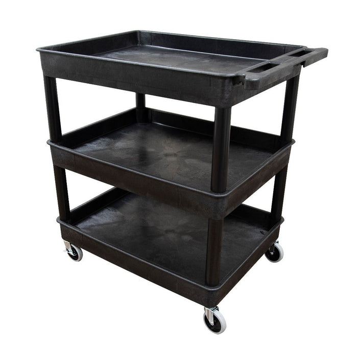 Luxor 3 Tier Professional Heavy Duty Large Tub Cart - ITCTC111-B - International Tool Company