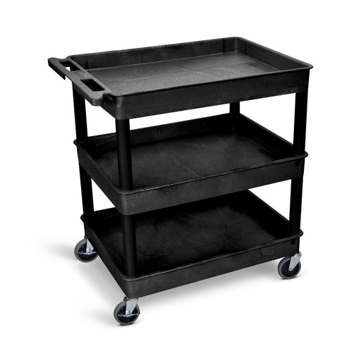 Luxor 3 Tier Professional Heavy Duty Large Tub Cart - ITCTC111-B - International Tool Company