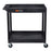 TUFFY® XL Two-Shelf Multi-Purpose Utility Cart, 32" x 18", Black, Tub Shelves - EC11-B - International Tool Company