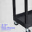 TUFFY® XL Two-Shelf Multi-Purpose Utility Cart, 32" x 18", Black, Tub Shelves - EC11-B - International Tool Company