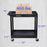 TUFFY® XL Two-Shelf Multi-Purpose Utility Cart, 32" x 18", Black, Tub Shelves - EC11-B - International Tool Company