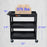 TUFFY® XL Three-Shelf Multi-Purpose Utility Cart, 32" x 18", Black, Tub Shelves - EC111-B - International Tool Company