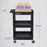 ENDURA® 34" H Three-Shelf Utility Cart, 24" W x 18" D, Black, Tub Shelves - STC111-B - International Tool Company