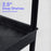 ENDURA® 34" H Three-Shelf Utility Cart, 24" W x 18" D, Black, Flat/Tub Shelves - STC211-B - International Tool Company