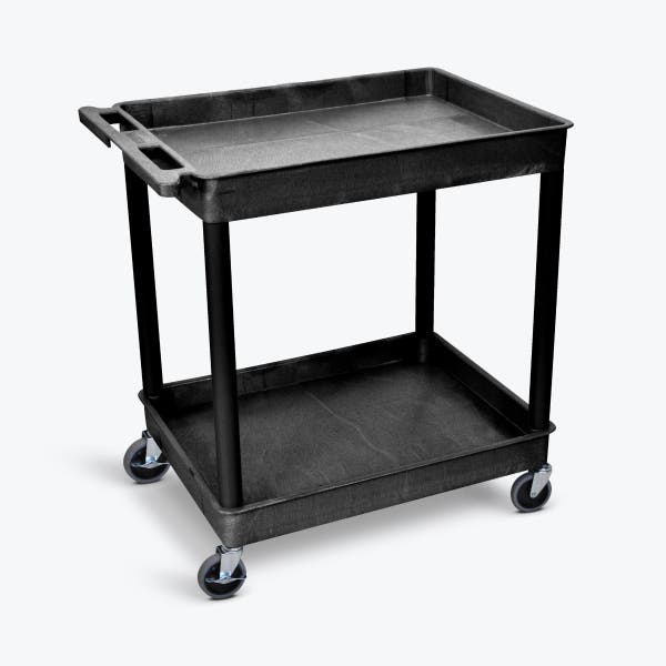 Luxor Large Tub Cart - Two Shelves TC11-B - International Tool Company