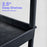 ENDURA® XL 34" H Three-Shelf Utility Cart, 32" W x 24" D, Black, Tub Shelves - TC111-B - International Tool Company