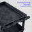 ENDURA® XL 34" H Three-Shelf Utility Cart, 32" W x 24" D, Black, Tub Shelves - TC111-B - International Tool Company