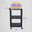 TUFFY® 42" H Three-Shelf Multi-Purpose Utility Cart, 24" W x 18" D, Black - UCPL1 - International Tool Company